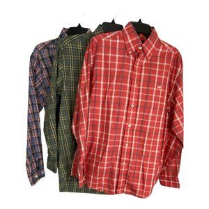 Southern Tide Mens Shirt Adult Size Medium Button Up Long Sleeve Set of 3